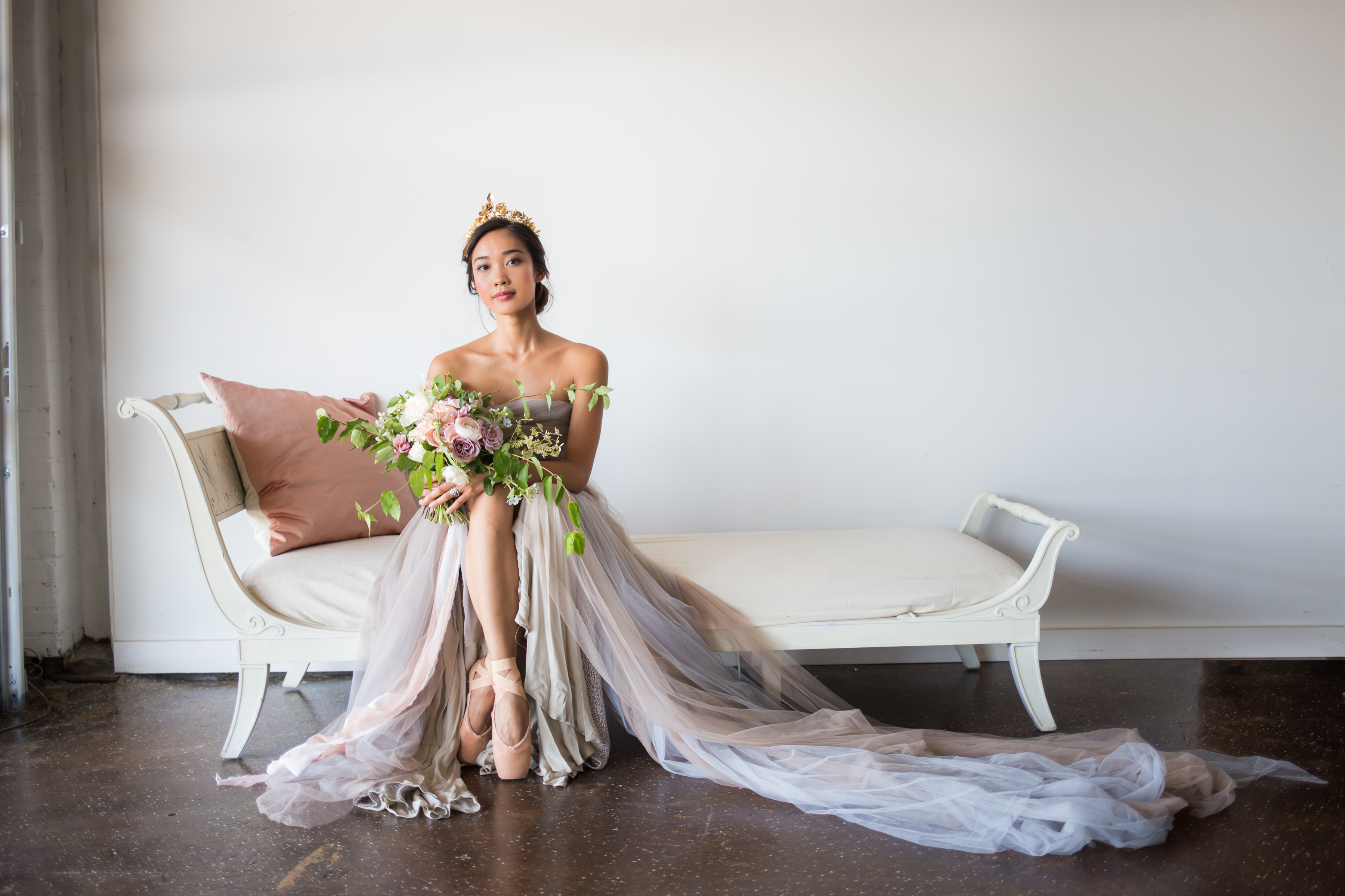 Art-inspired bridal portrait fine art photography