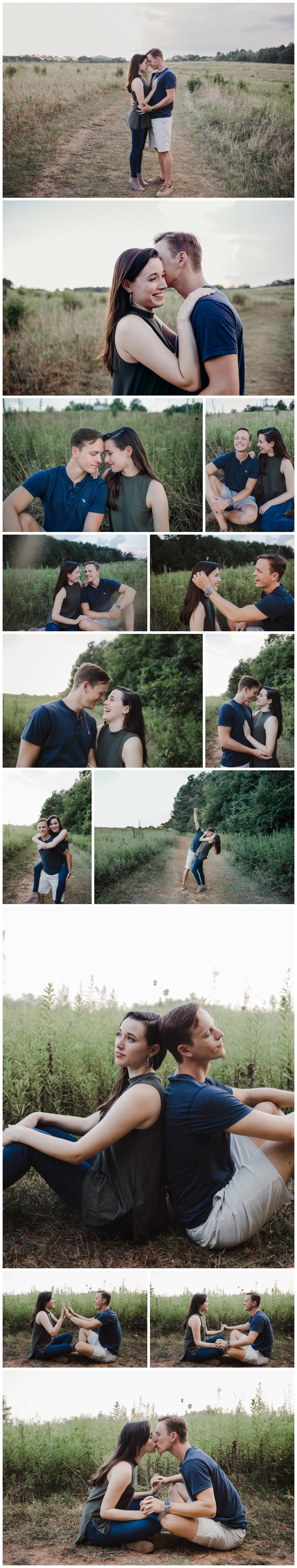 Green Meadows Preserve engagement session in Marietta with Christine Quarte Photography