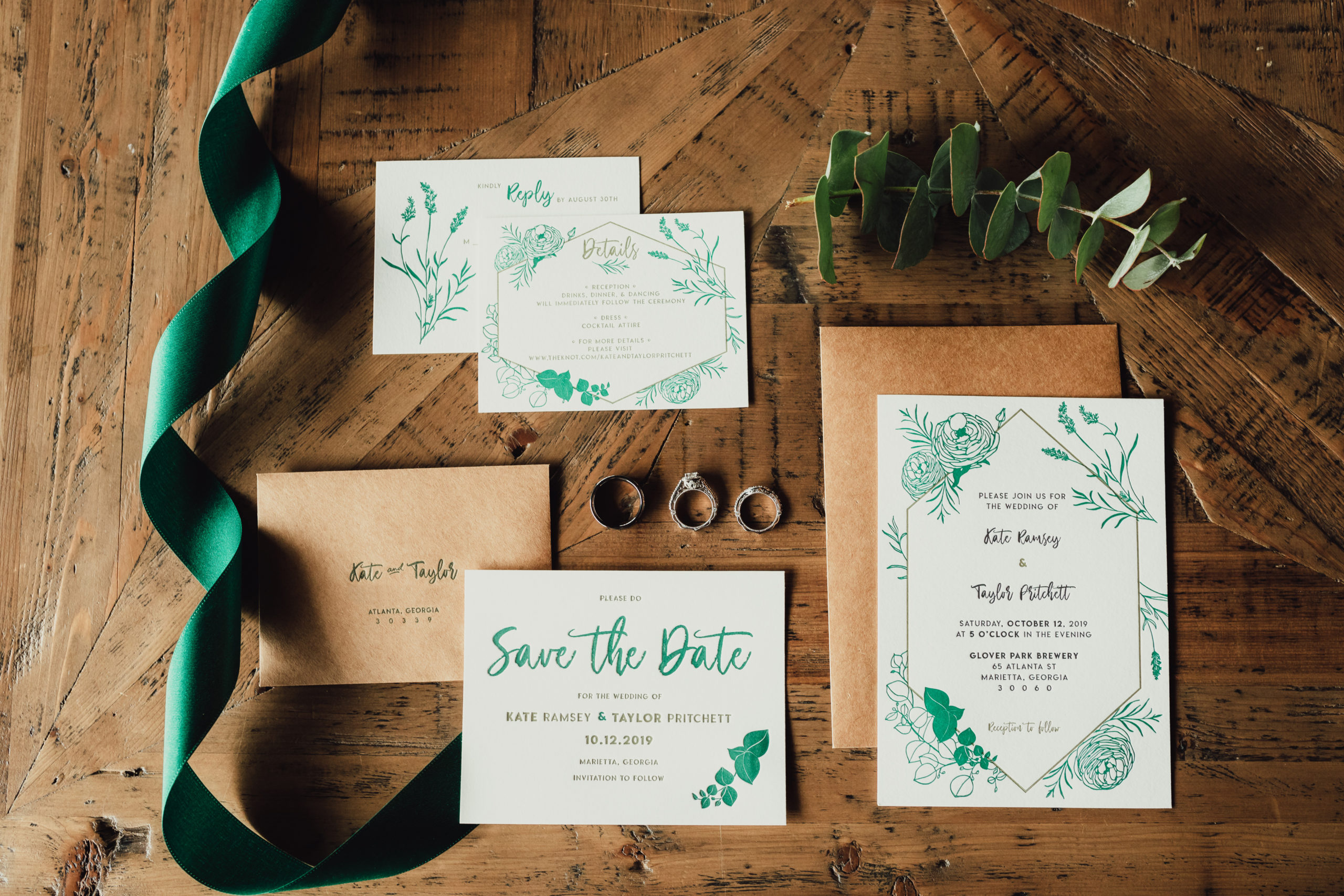 Eco friendly wedding invitation suite for wedding trends
